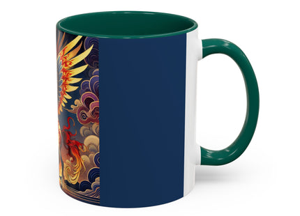 Flame-Winged Horse at Sunset Colorful Mugs (11oz, 15oz)