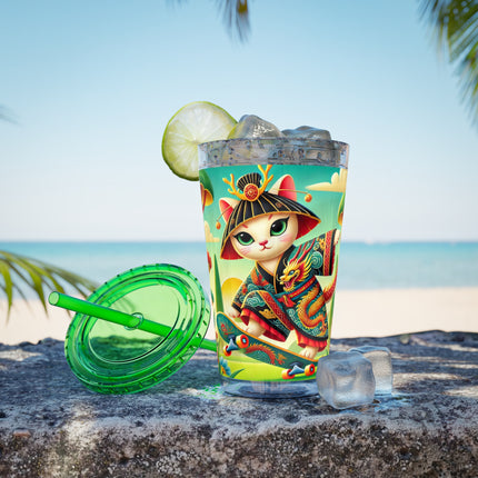 Dragon Dance on Wheels Sunsplash Tumbler with Straw, 16oz