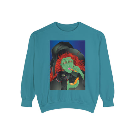 Mirror, Mirror A Witch's Touch Unisex Garment-Dyed Sweatshirt