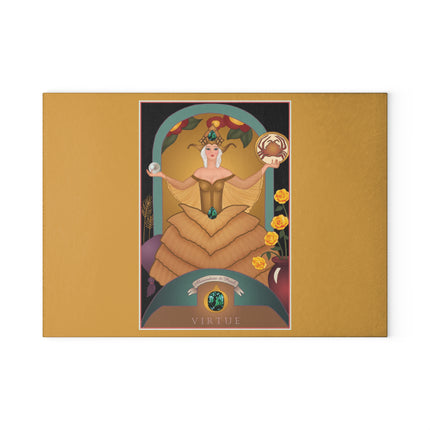 June & Pearl, Alexandrite Zodiac Glass Cutting Board