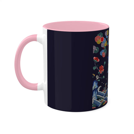 Rank Badge with Mandarin Duck Colorful Mugs, 11oz