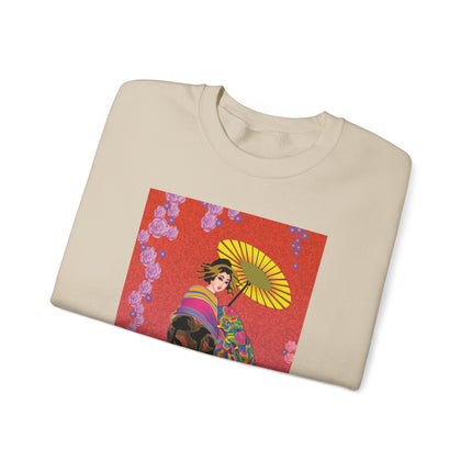 Enchanting Geisha Unisex Heavy Blend™ Crewneck Sweatshirt