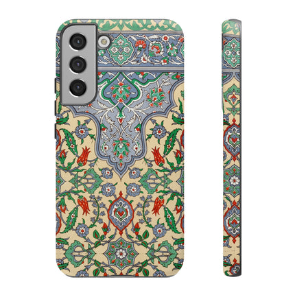 Arabic Art Pattern, Plate by Emile Prisse d’Avennes Phone Cases