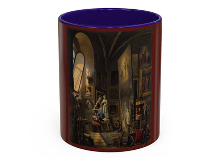 Raphael and his Muse in the Atelier by Vincenzo Abbati Colorful Mugs (11oz, 15oz)