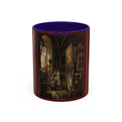 Raphael and his Muse in the Atelier by Vincenzo Abbati Colorful Mugs (11oz, 15oz)