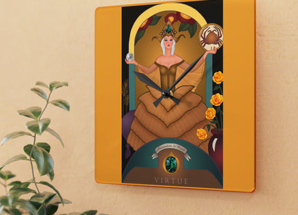 June & Pearl, Alexandrite Zodiac Acrylic Wall Clock