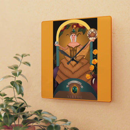June & Pearl, Alexandrite Zodiac Acrylic Wall Clock