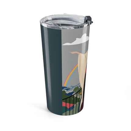 Rainbow Reverie 20oz Tumbler – Elegant Renewal & Serene Beauty
