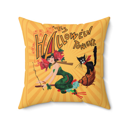 The Bewitching Ride Spun Polyester Square Pillow