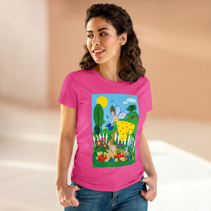 Garden Magic Women's Midweight Cotton Tee