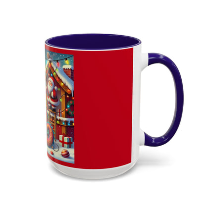 Playful Dragon's Christmas Colorful Mugs (11oz, 15oz)