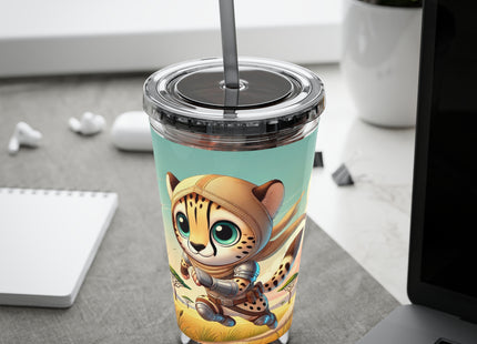 Swift Cheetah Sunsplash Tumbler with Straw, 16oz
