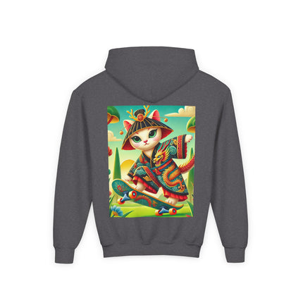 Dragon Dance on Wheels Youth Hooded Sweatshirt – Bold Motion & Fearless Style