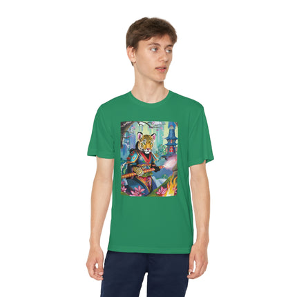 Cyberpunk Leopard Youth Competitor Tee