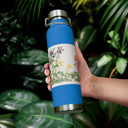 Aquilegia Flower by Tanigami Kônan Copper Vacuum Insulated Bottle, 22oz