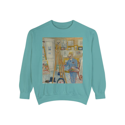 The Skeleton Painter by James Ensor Garment-Dyed Sweatshirt