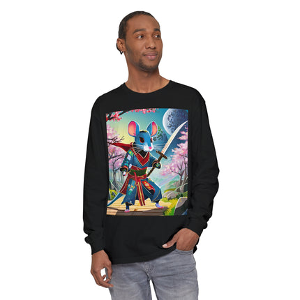 Cyber Samurai Rat Long Sleeve T-Shirt