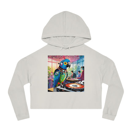 Parrot DJ Women’s Cropped Hooded Sweatshirt