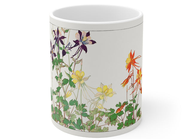 Aquilegia Flower by Tanigami Kônan Ceramic Mug 11oz