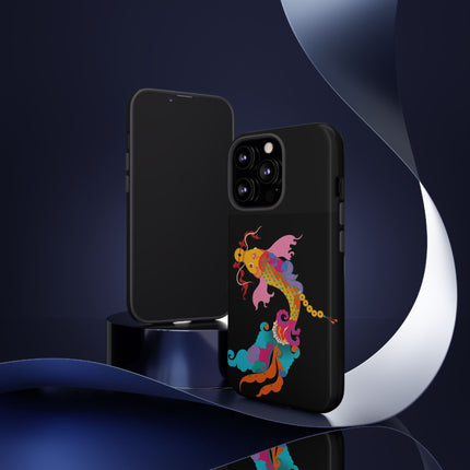 Golden Koi Phone Case – Lucky Swim & Vibrant Fortune