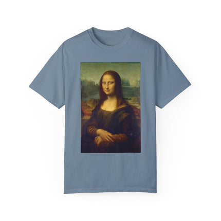 Mona Lisa by Leonardo da Vinci Unisex Garment-Dyed T-shirt