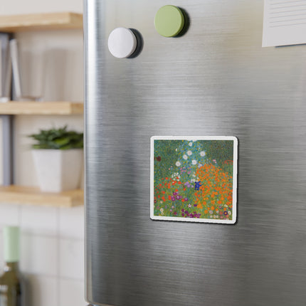 Cottage Garden by Gustav Klimt Die-Cut Magnets (5 Sizes)