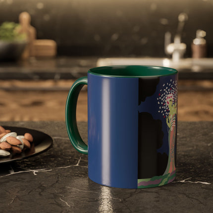 Butterfly Enchantress Colorful Mugs – Ethereal Art Deco Magic & Transformation