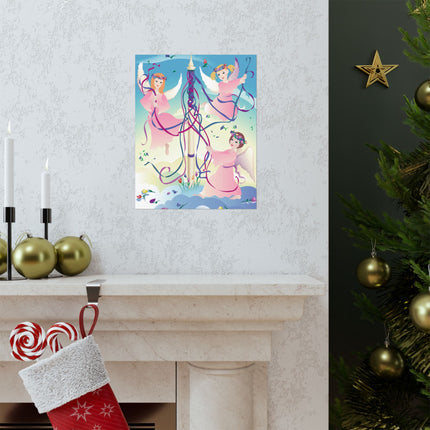 Angelic Revelry Premium Matte Vertical Posters