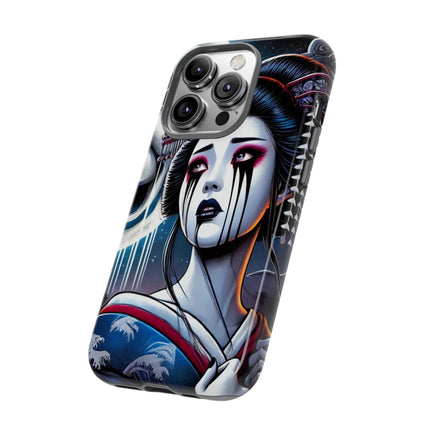 Geisha’s Black Ink Tears Phone Cases