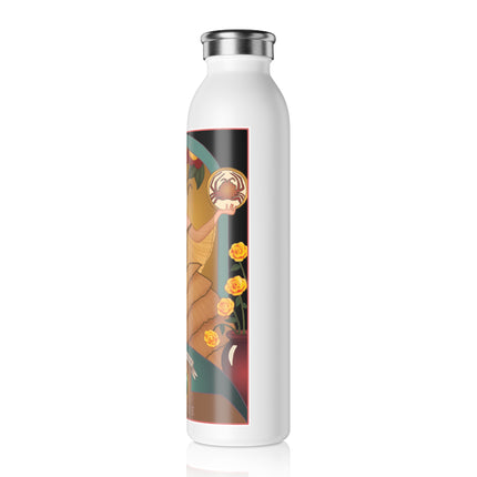 June & Pearl, Alexandrite (from the Gem Series) by Sofia Chiostri Slim Water Bottle