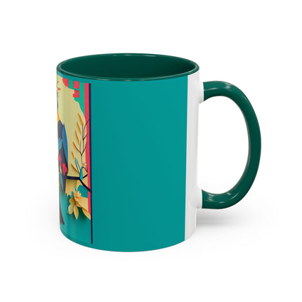 Curious Crow Colorful Mugs (11oz, 15oz)