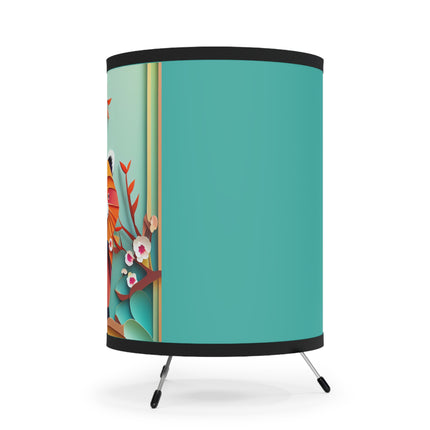 A Playful Red Panda Tripod Lamp