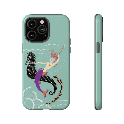 Mermaid on Seahorse Phone Case – Mythic Ocean Grace