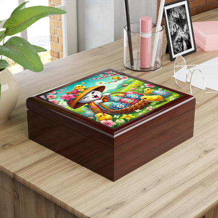 Geisha Kitten’s Easter Delight Jewelry Box