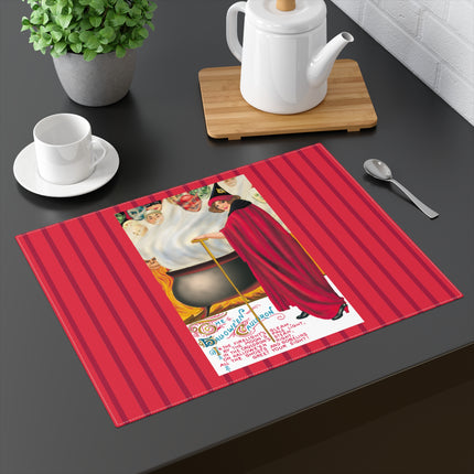 The Hallowe'en Cauldron In the Firelight's Gleam Placemat, 1pc
