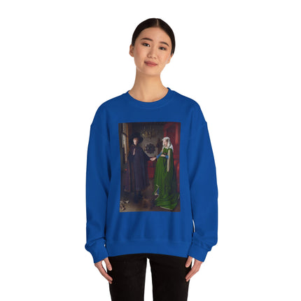Arnolfini Portrait by Jan Van Eyck Heavy Blend™ Crewneck Sweatshirt