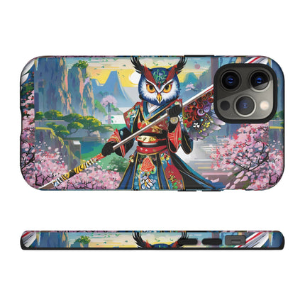 Cyberpunk Samurai Owl Phone Cases