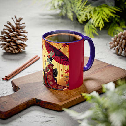 Theatrical Harvest Rabbit Colorful Mugs (11oz, 15oz)
