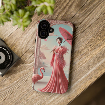 Petals, Porcelain, and Flamingos Phone Cases