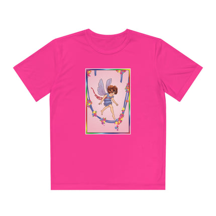 A Playful Fairy Jumps Rope Youth Competitor Tee – Magical Motion & Whimsical Joy