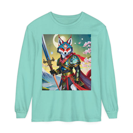 Cyberpunk Samurai Dog Long Sleeve T-Shirt