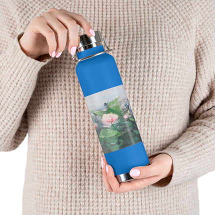 Water Lilies by Karl Hagemeister Copper Vacuum Insulated Bottle, 22oz