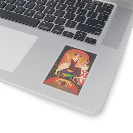 January & Garnet (from the Gem Series) by Sofia Chiostri Kiss-Cut Stickers (4 Sizes)