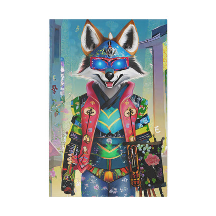 Cyber Hyena Matte Canvas, Stretched, 0.75"