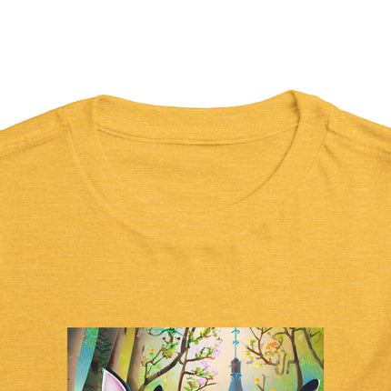 Fairy Animals Writing Wishes Toddler Short Sleeve Tee