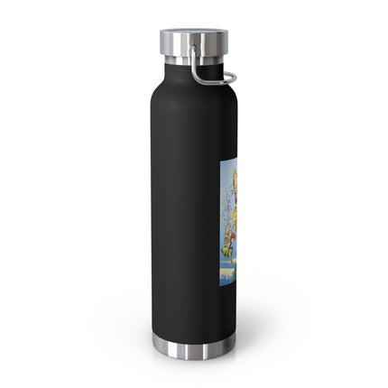 Sunflower Fairies by Margaret Tarrant Copper Vacuum Insulated Bottle, 22 oz