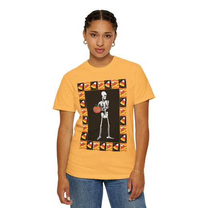 Candy Corn Skeleton Unisex Garment-Dyed T-shirt