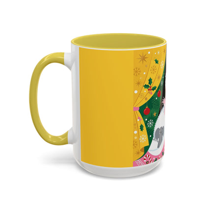 💌🎄 The Christmas Letter Of Holly House Colorful Mug – Whimsical Art Deco Holiday Charm