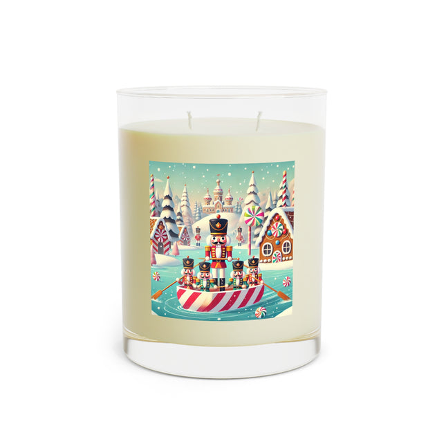 The Nutcracker's Candy-Striped Adventure Scented Candle - Full Glass, 11oz