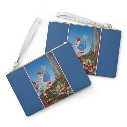 Periwinkle Painting the Petals by Ida Outhwaite Clutch Bag